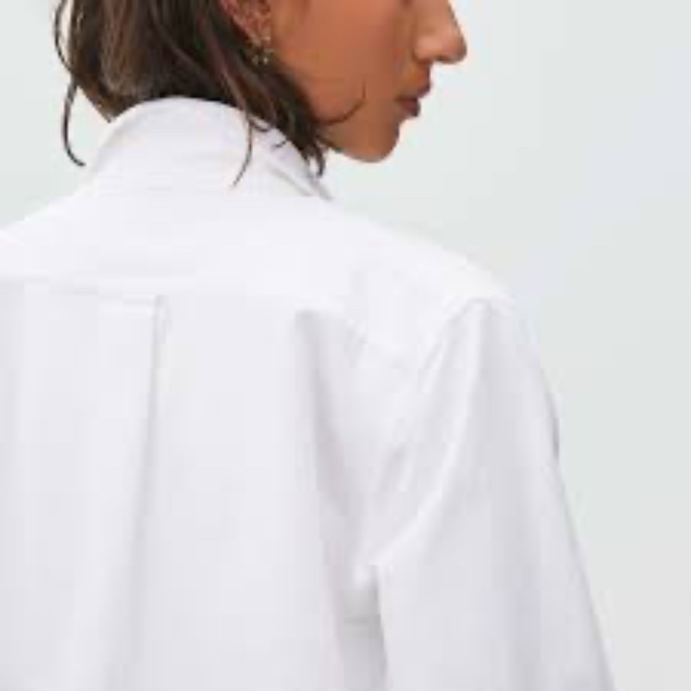 Everlane The Relaxed Oxford Shirt In White Size 12 - Picture 2 of 15